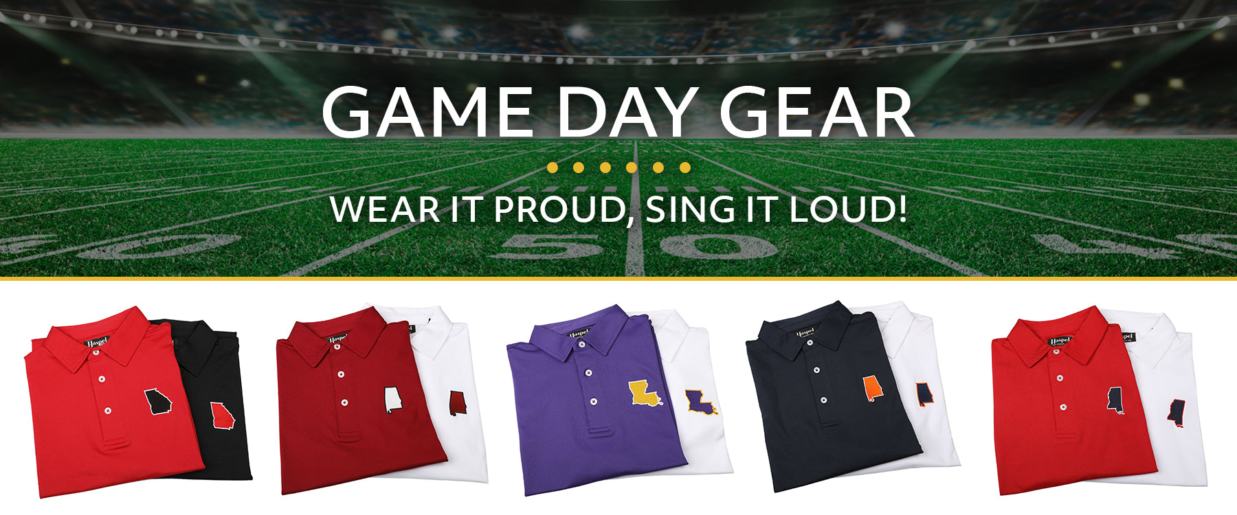 Game Day Collection: Polos, Ties, Belts, Shoes, & Socks