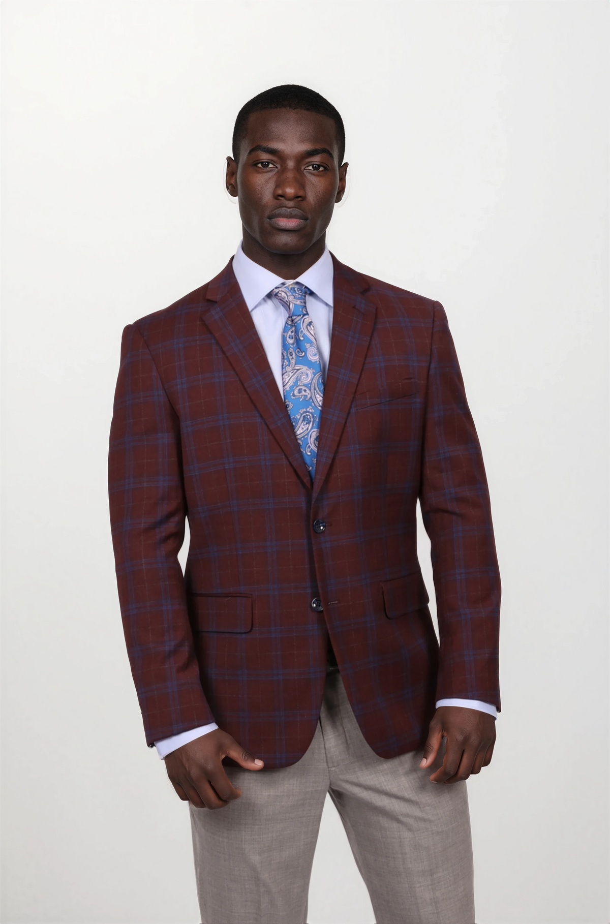 Roffe Red Plaid Sport Coat