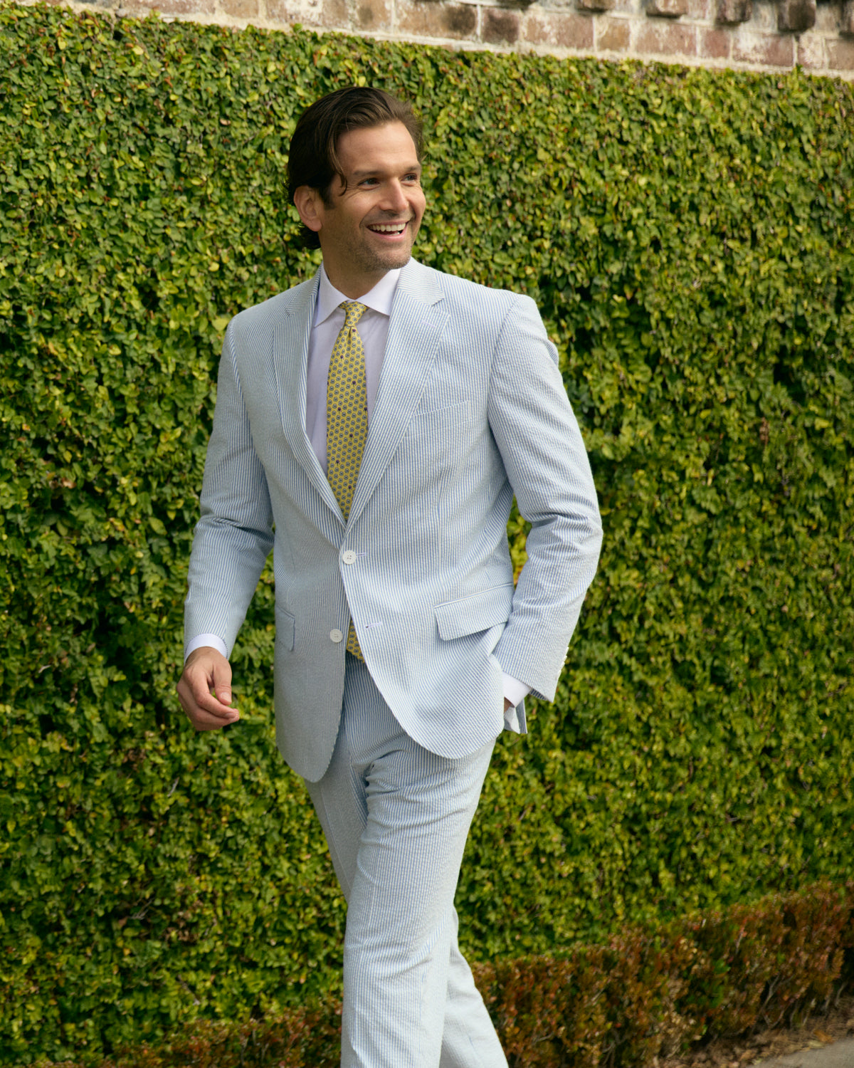 Sapphire Blue Seersucker Stretch Sport Coat | Seersucker Suit Separates