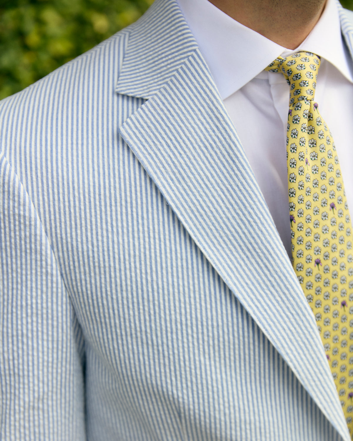 Sapphire Blue Seersucker Stretch Sport Coat | Seersucker Suit Separates