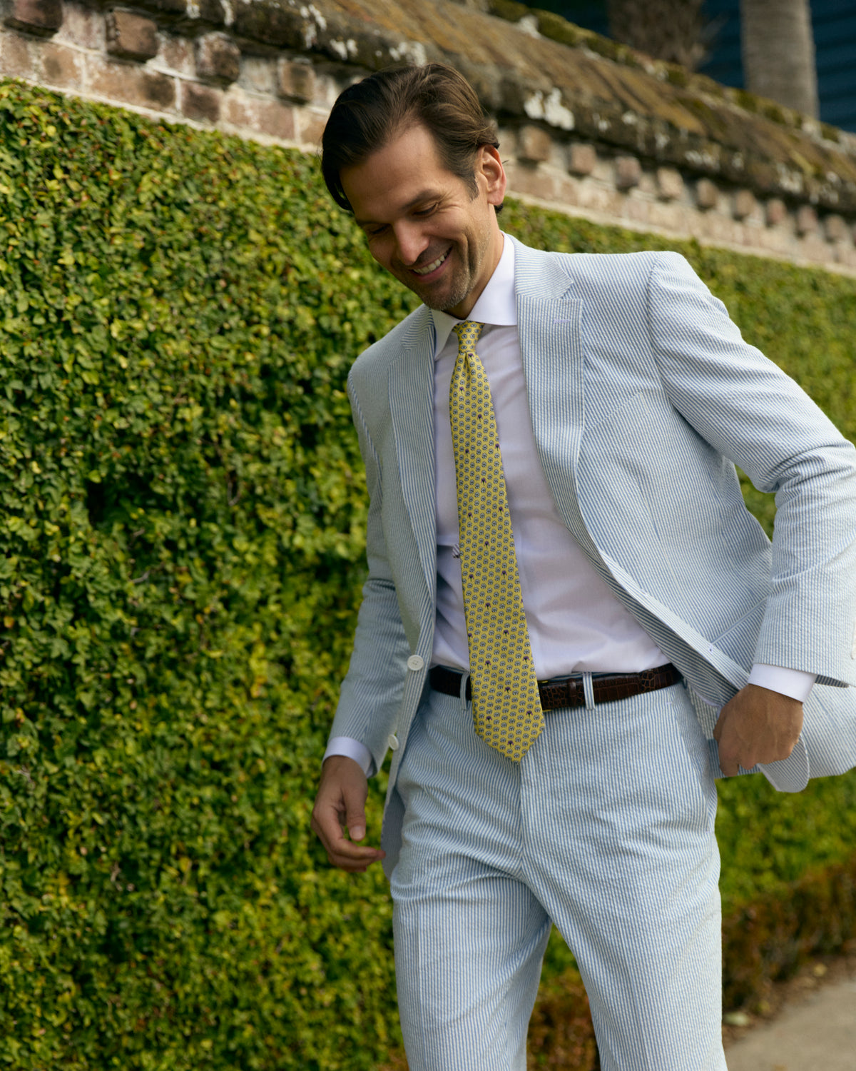 Sapphire Blue Seersucker Stretch Sport Coat | Seersucker Suit Separates