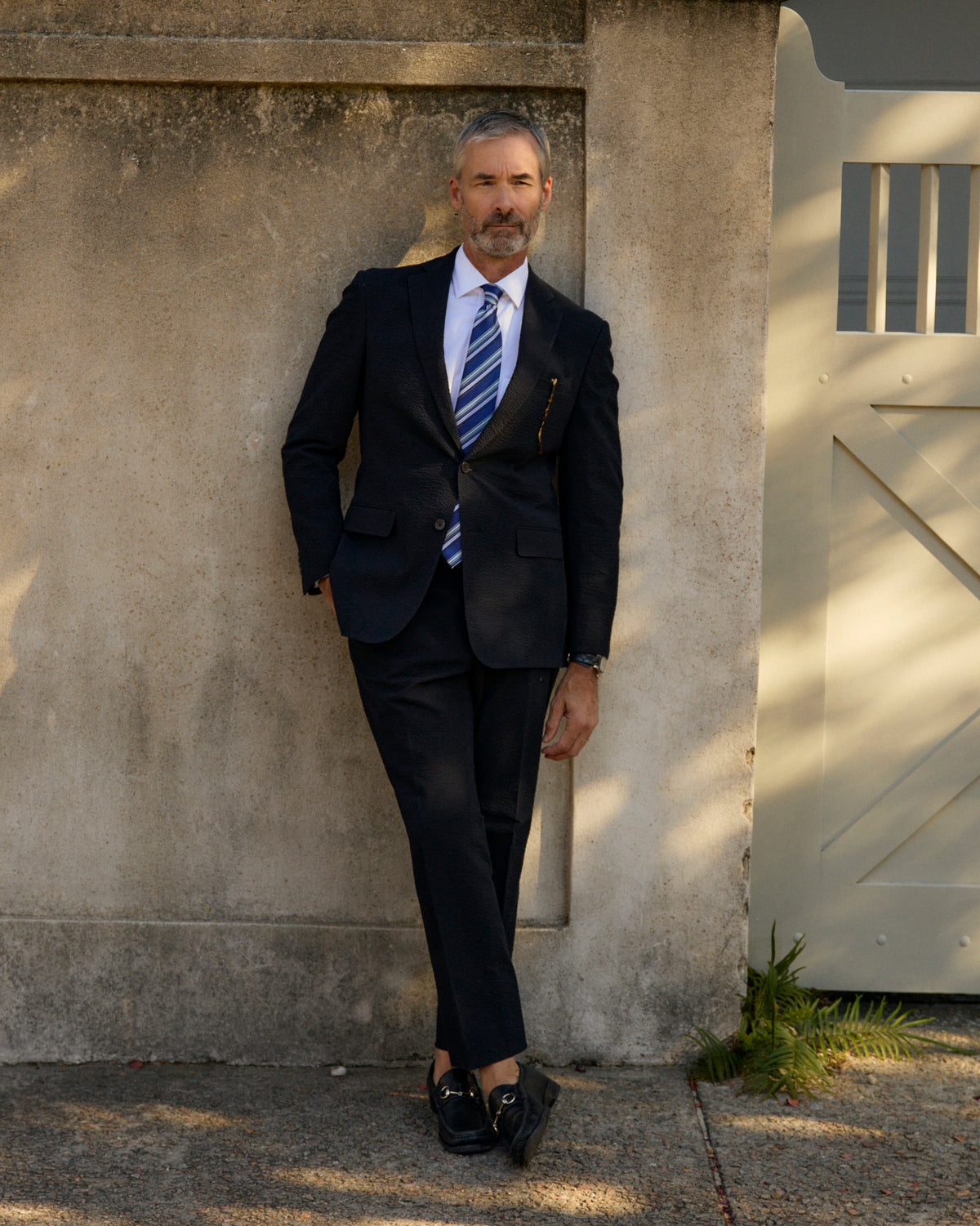 Black Pepper Seersucker Stretch Sport Coat