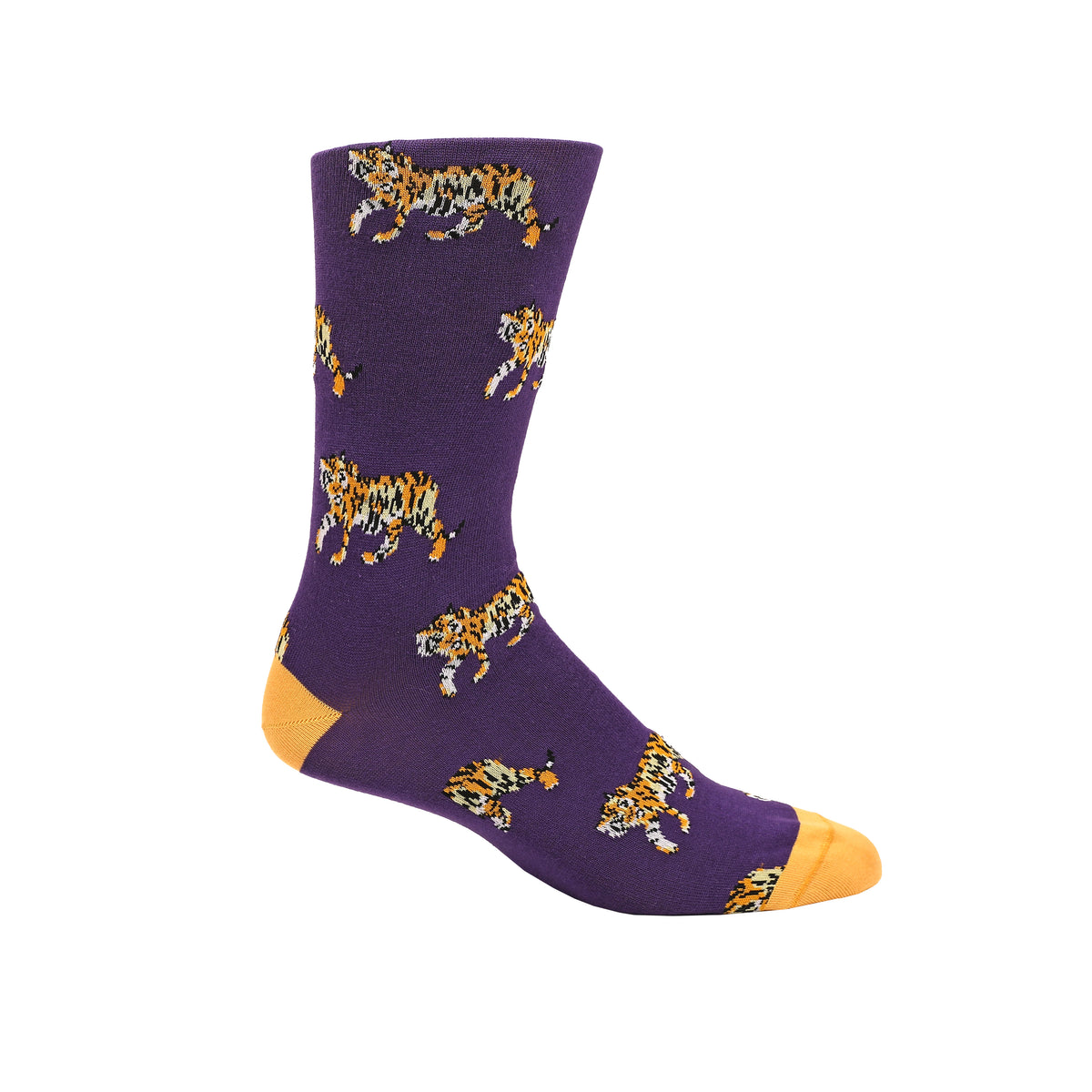 Tiger Den Purple & Gold Socks