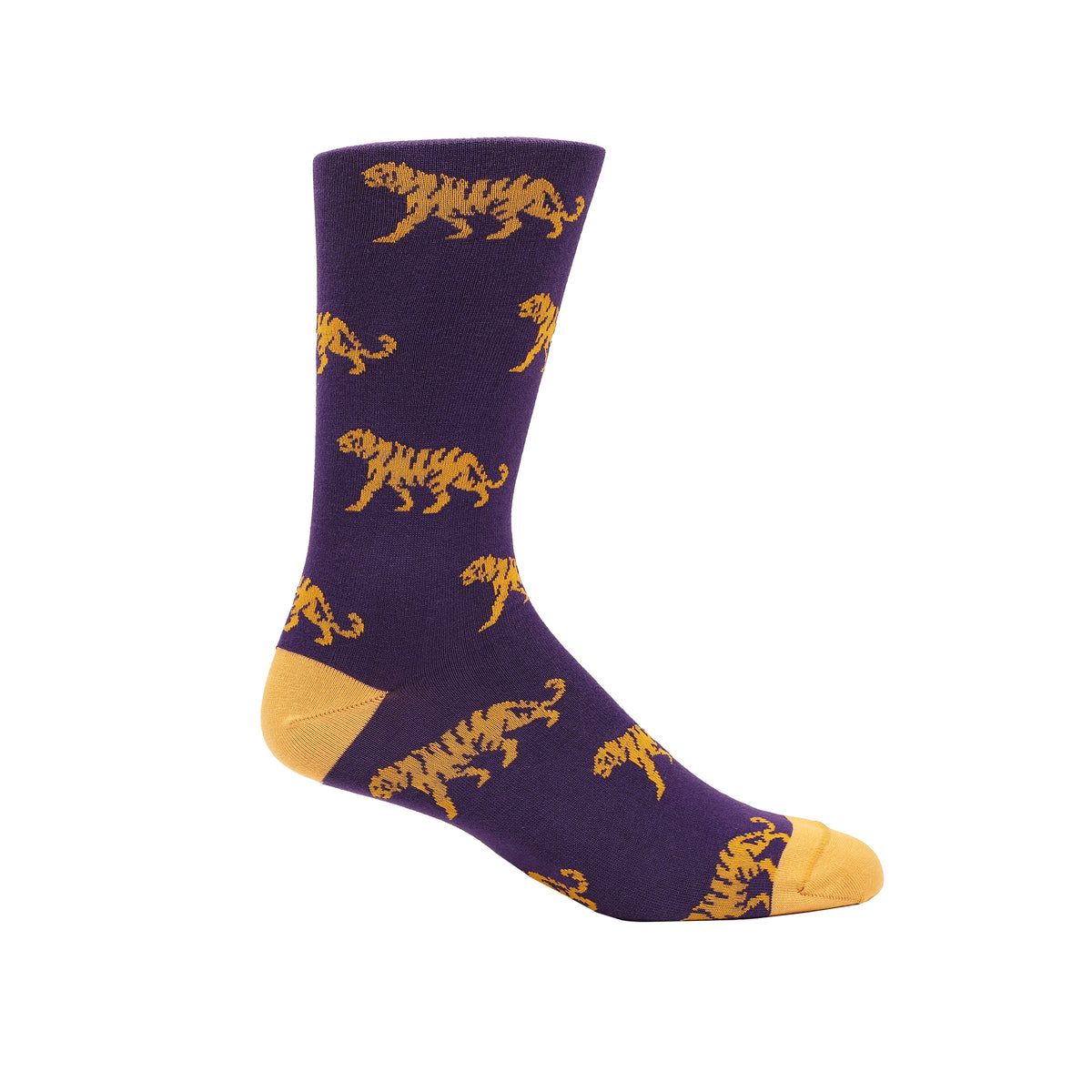 Purple & Gold Tigers Purple Socks