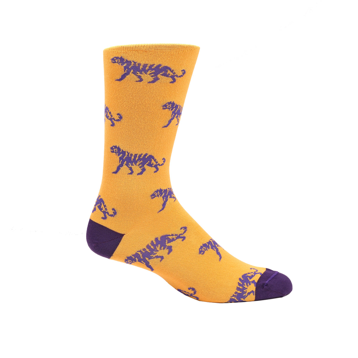 Purple & Gold Tigers Gold Socks