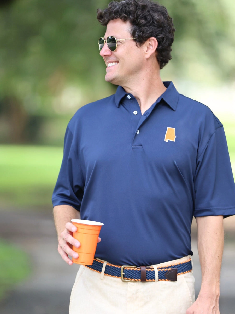 Auburn Navy Driway™ Performance Polo