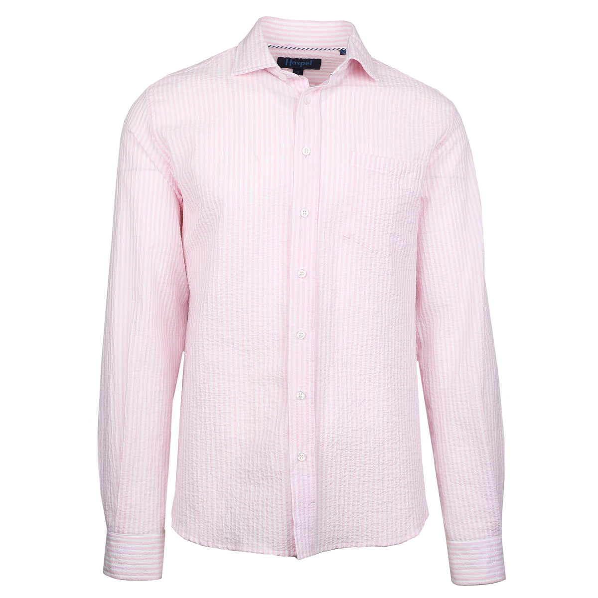 Chartres Pink Seersucker Stripe