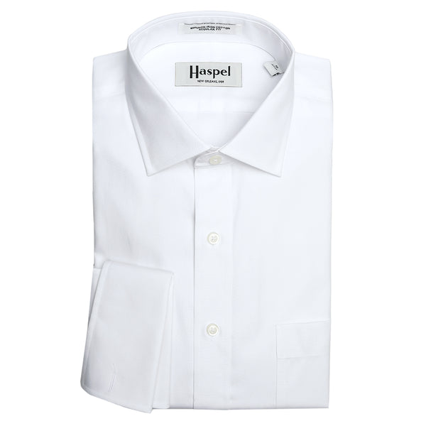 Men's Long Sleeve Shirts | Lyle White French Cuff | Haspel