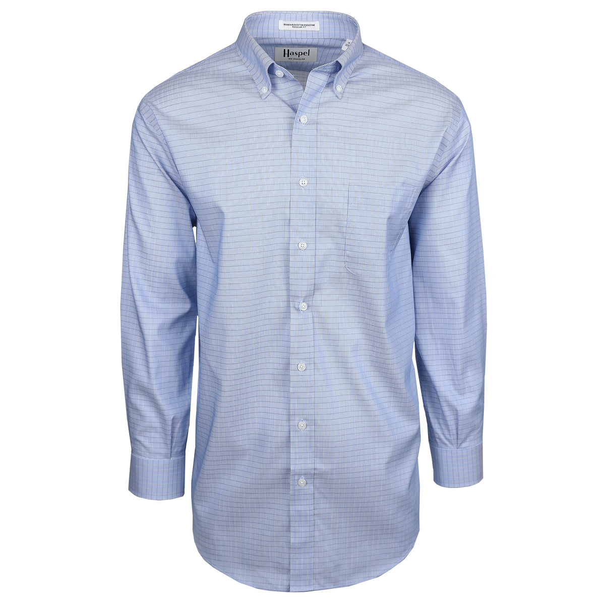 No hassle, only Haspel means no wasting time on multiple websites to complete your look. You can find all the classic men's dress shirts here that were carefully chosen to pair up with our unique, lightweight men's suits. 100% Imported Combed Cotton • 80's 2-Ply/Non-Iron Pinpoint Fabric • Button Down Collar • Long Sleeve, Button Cuff