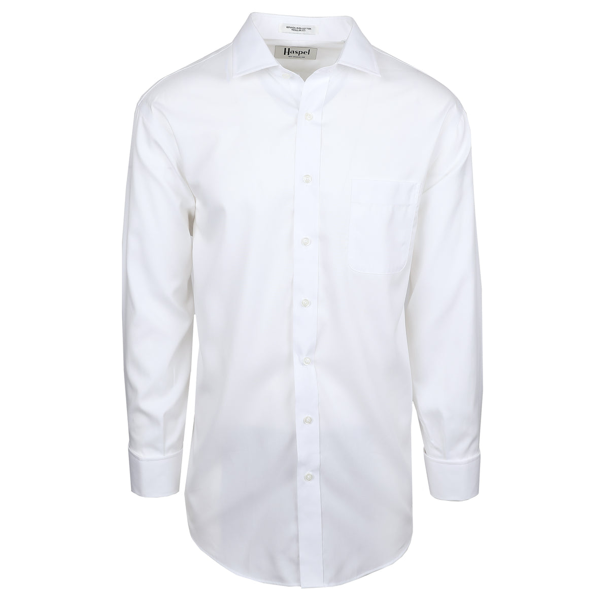 Lyle Solid White Pinpoint Oxford (Regular Fit) FC Dress Shirt - Spread Collar