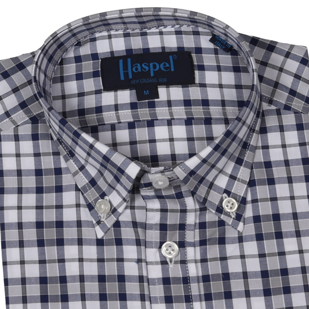 Franklin Navy & White Check Long Sleeve Shirt