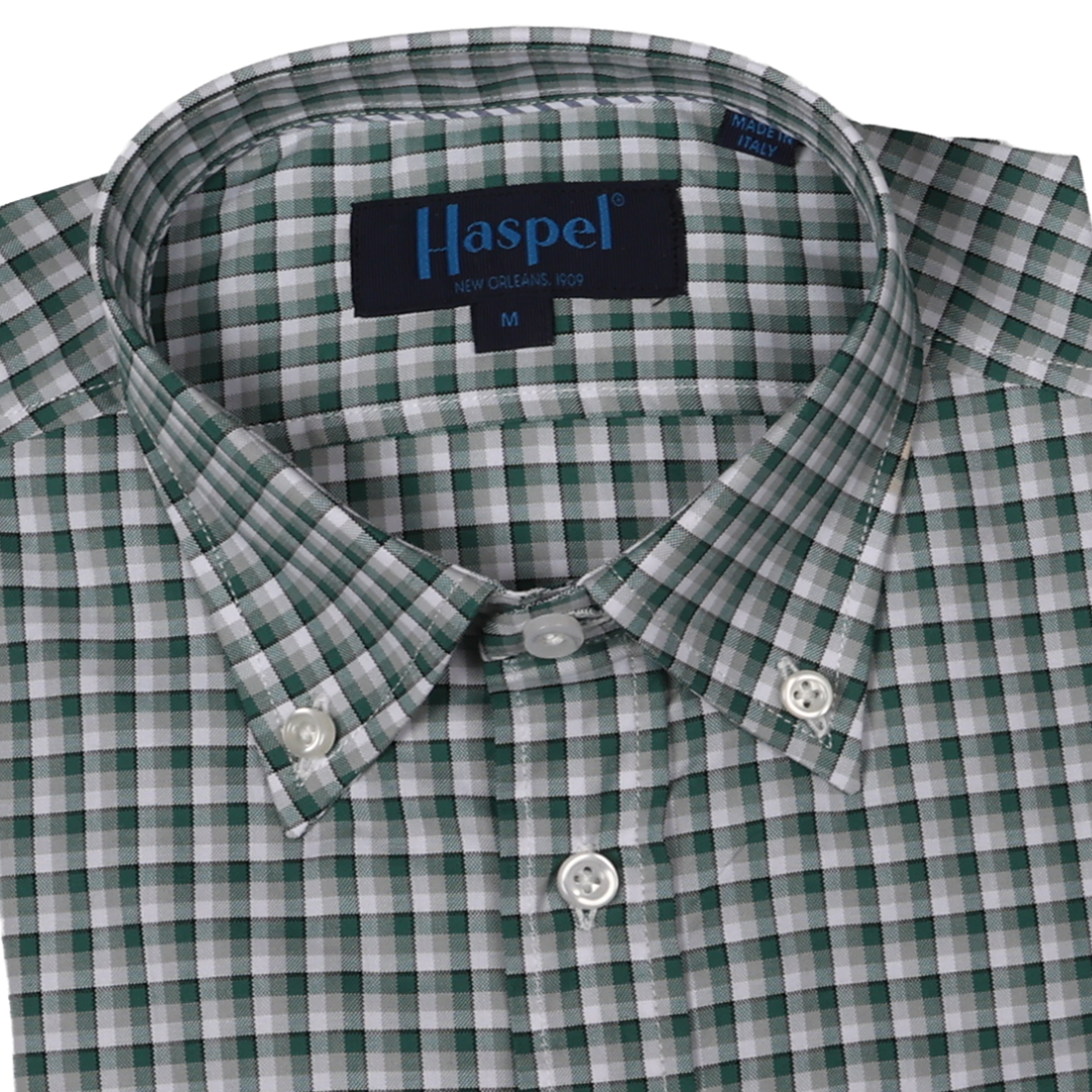 Franklin Green & White Check Long Sleeve Shirt