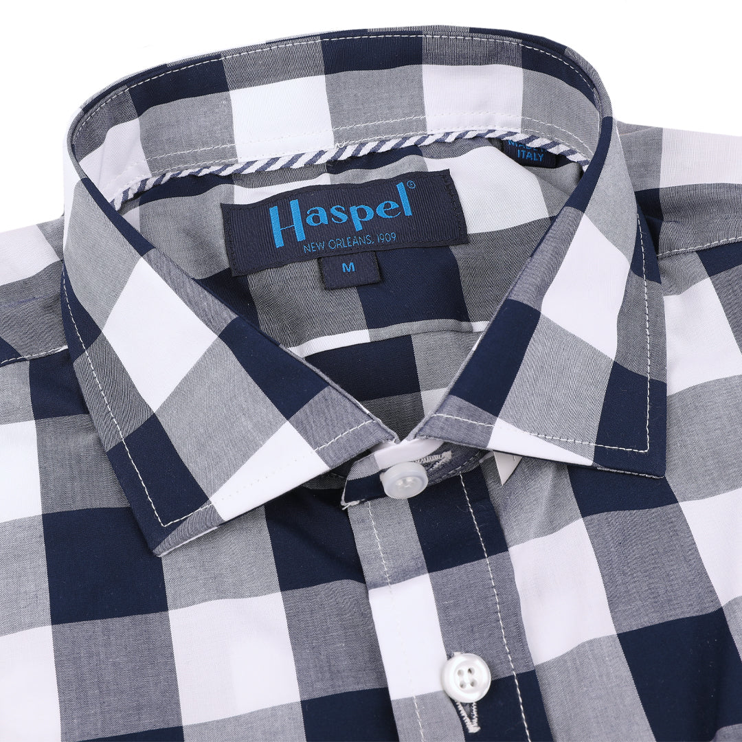 Audubon Exploded Navy & Blue Check
