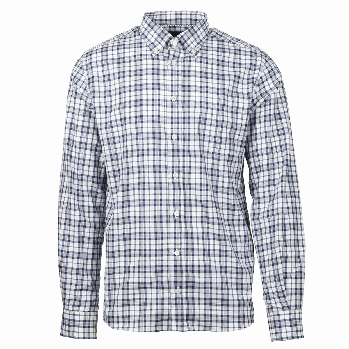 Franklin Navy & White Check Long Sleeve Shirt