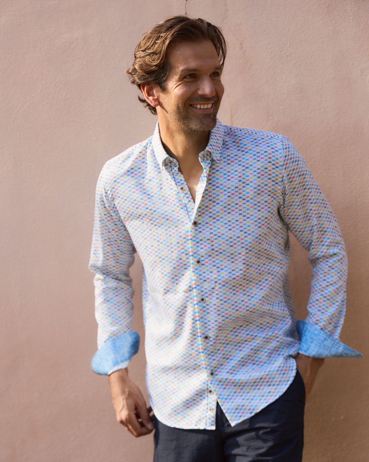 Bilbao Multi-Color Bikes Long Sleeve Shirt