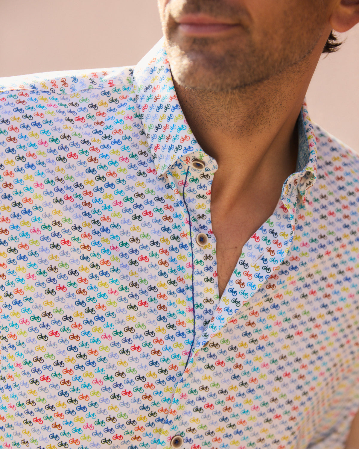 Bilbao Multi-Color Bikes Long Sleeve Shirt