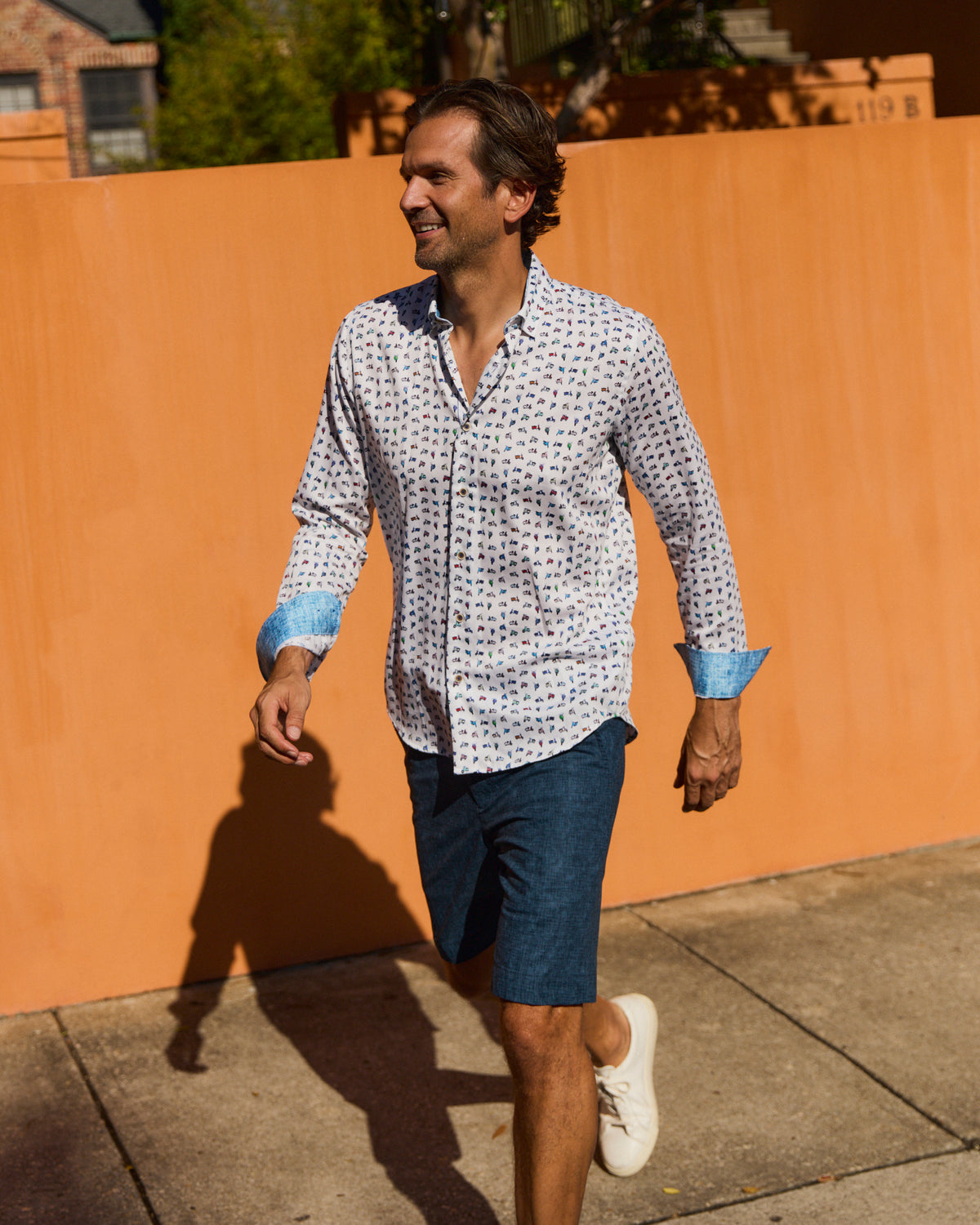 Bilbao Multi-Colored Scooters Long Sleeve Shirt