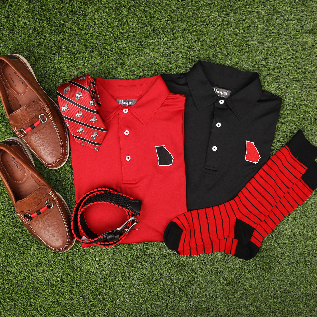 Game Day in Georgia Red Driway™ Performance Polo