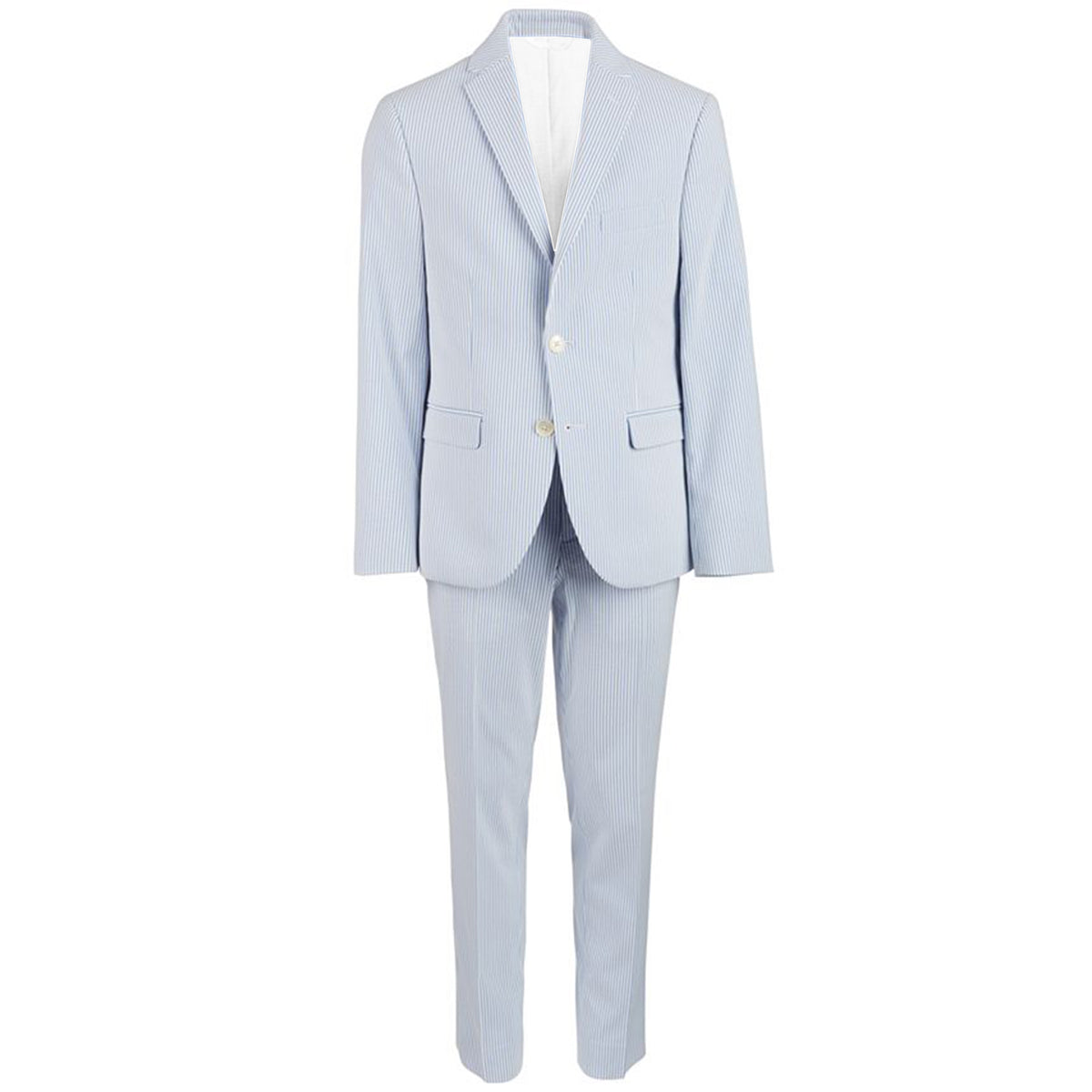 Boy's Blue Ice Seersucker Nested Suit | Seersucker Suits