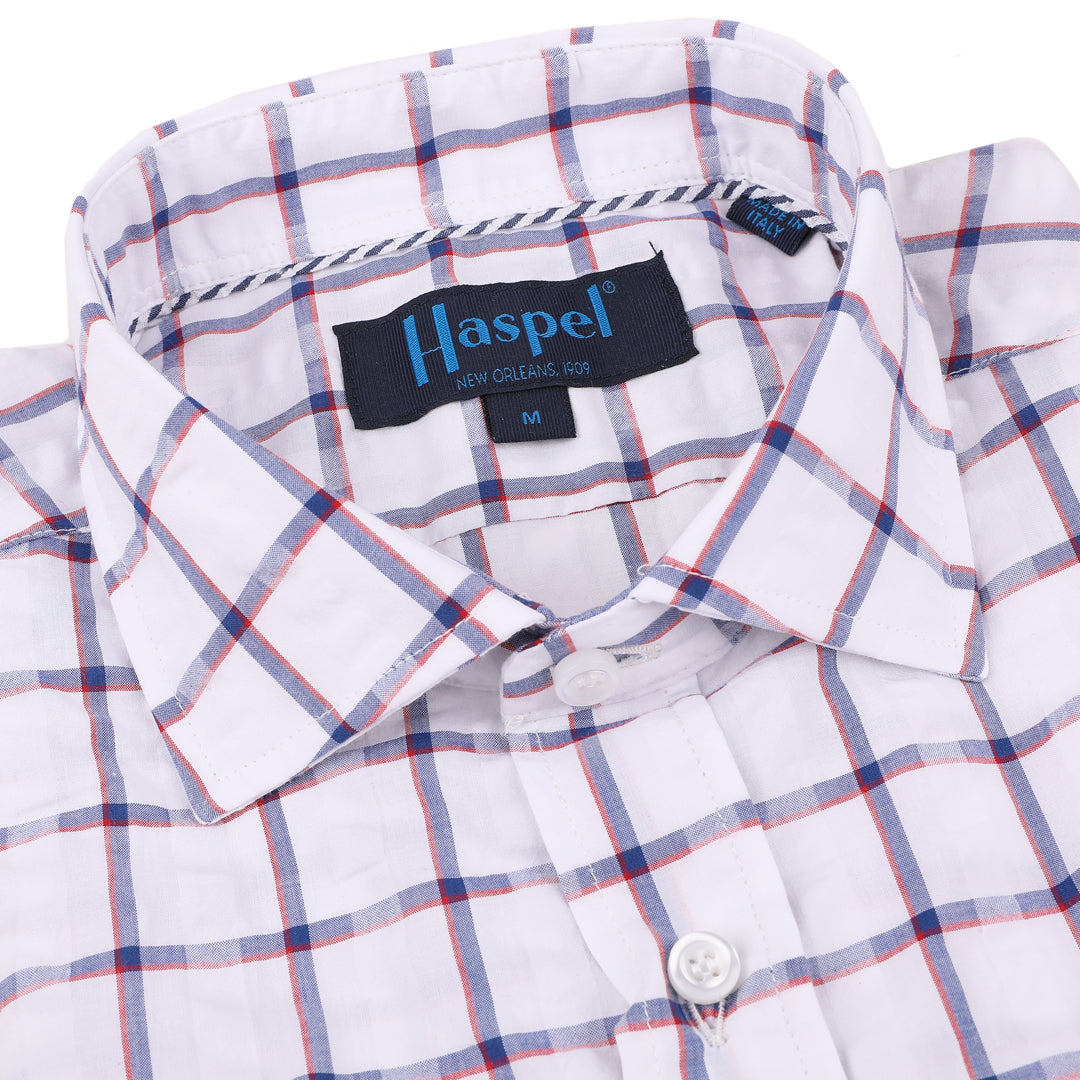 Chartres Red, White & Blue Seersucker Check