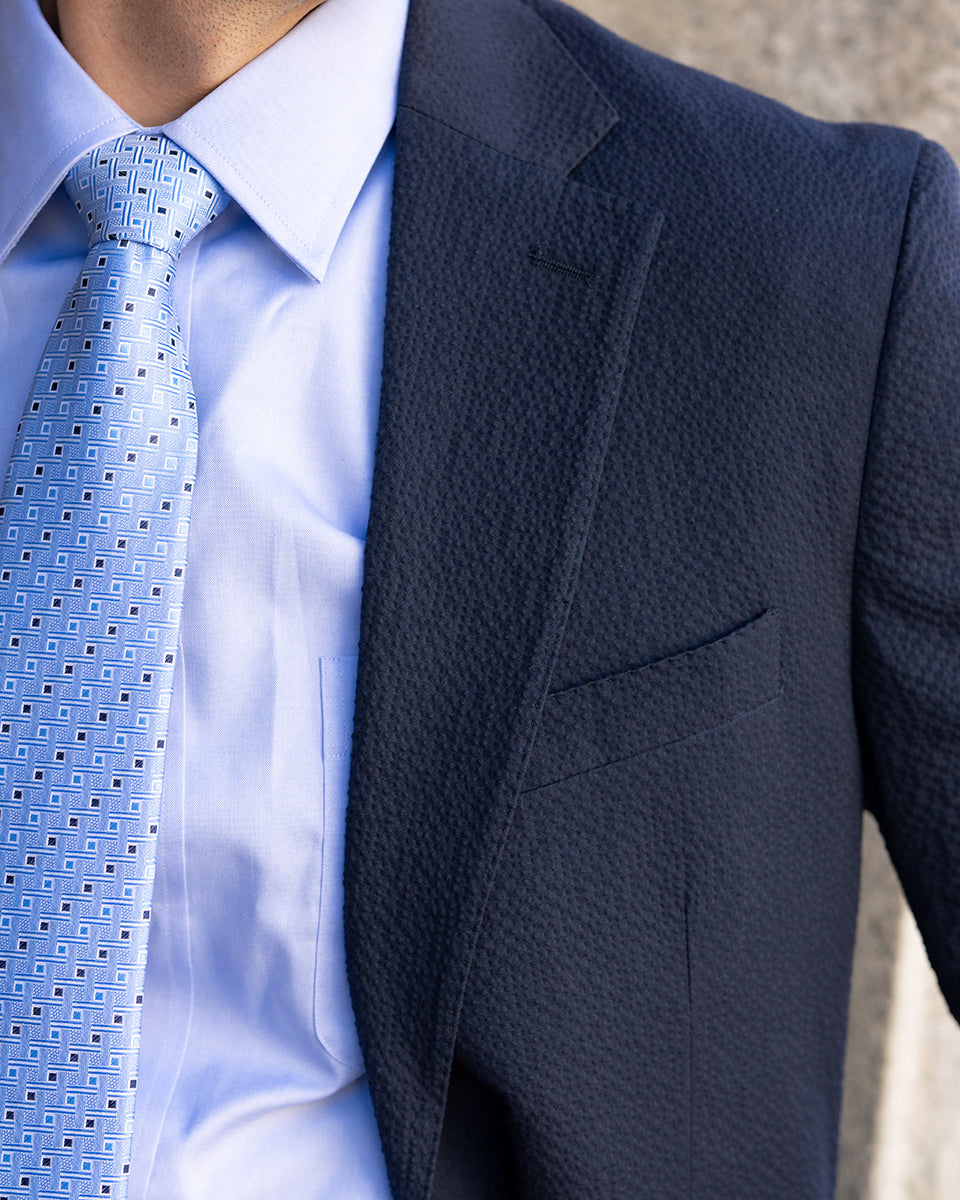 Commanders Navy Seersucker Stretch Pant