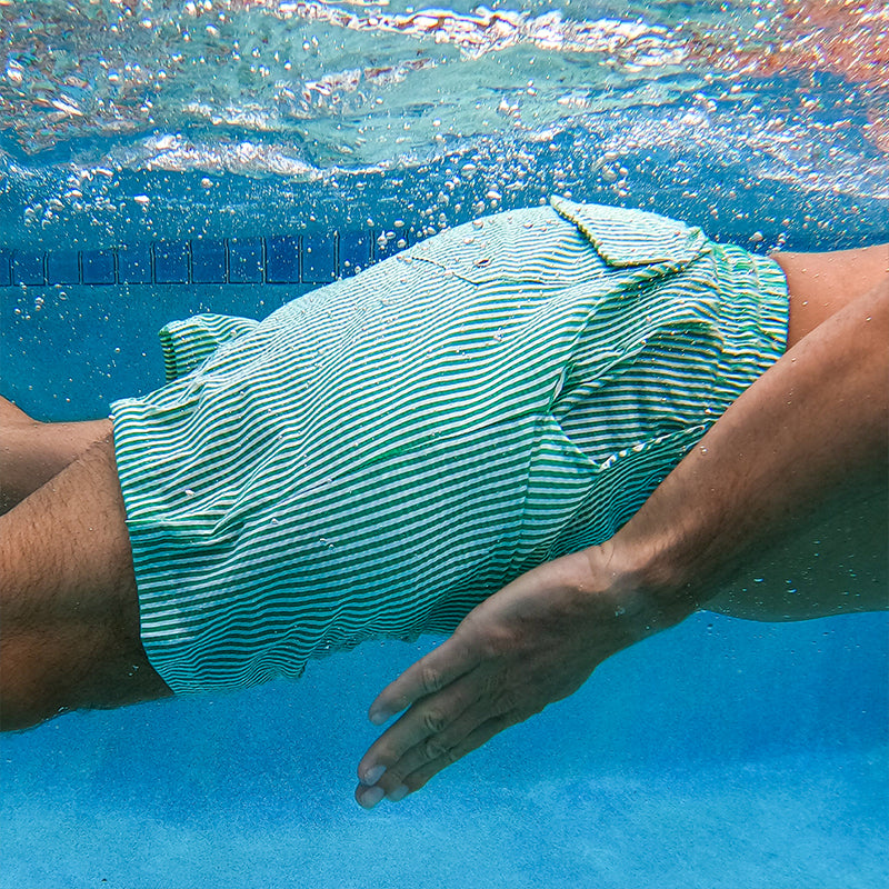 Sherwood Green Seersucker Stretch Swimsuit