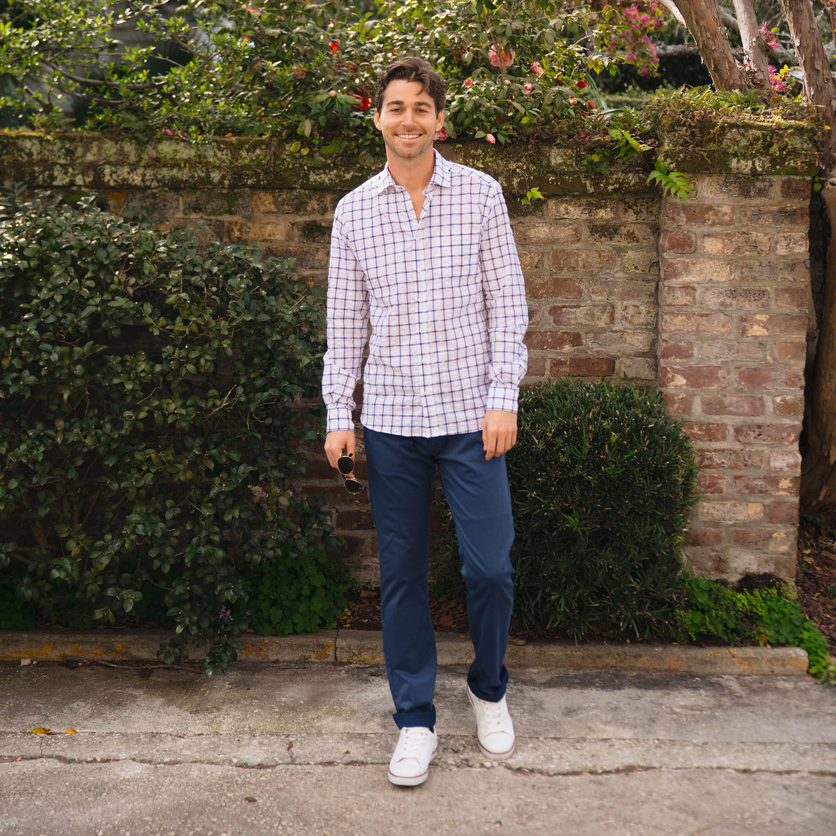 Chartres Red, White & Blue Seersucker Check