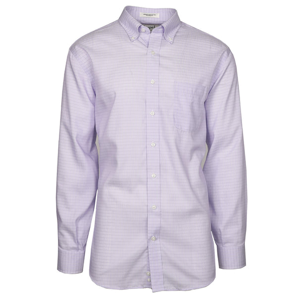 Men's Shirts | Howard Lavender Grid Sport Shirt