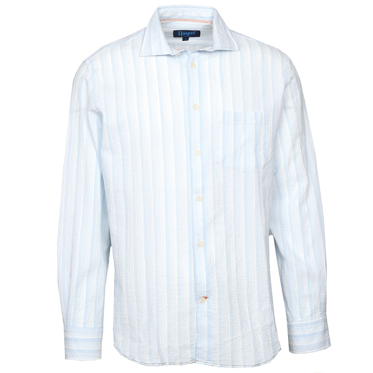 Kavanaugh Lt. Blue Stripe Seersucker Long Sleeve Shirt