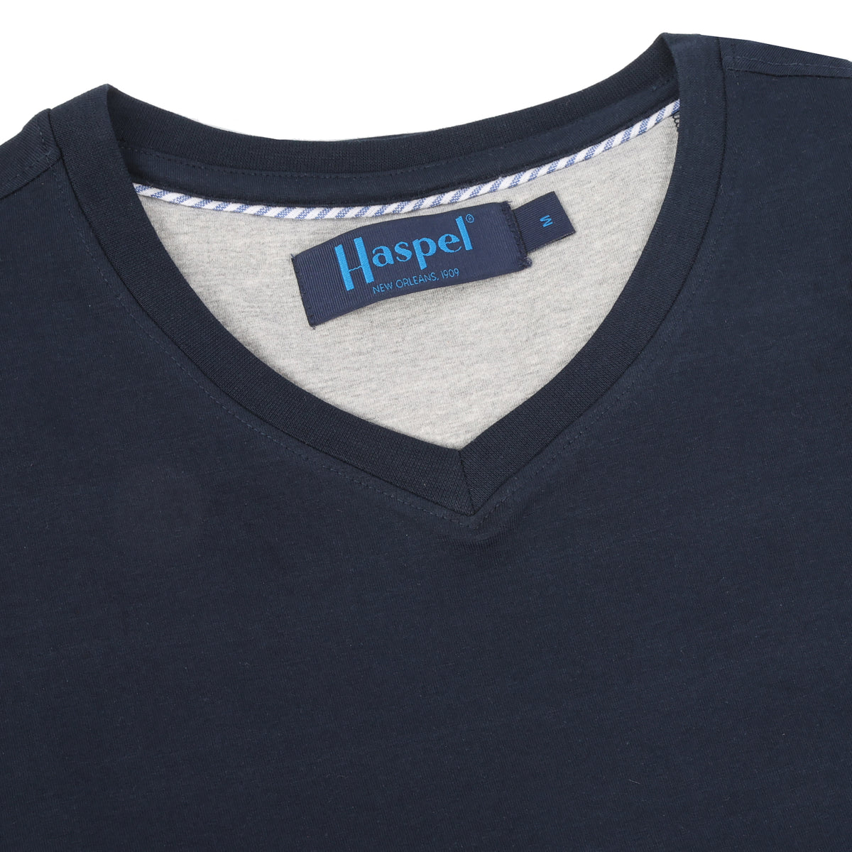 Luxe Navy V-Neck T-Shirt