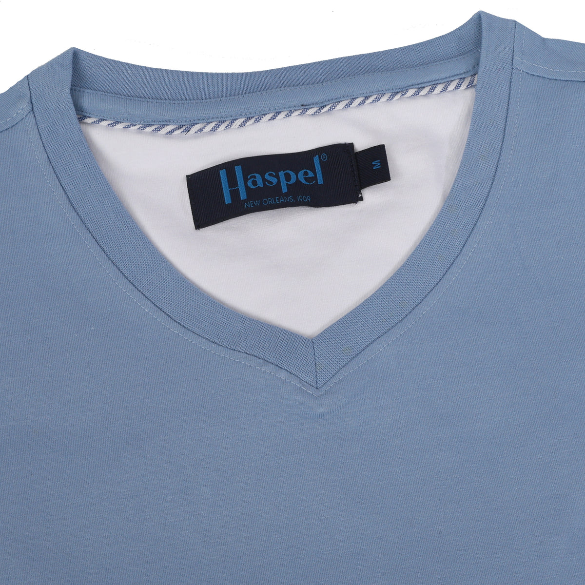 Luxe Lt. Blue V-Neck T-Shirt