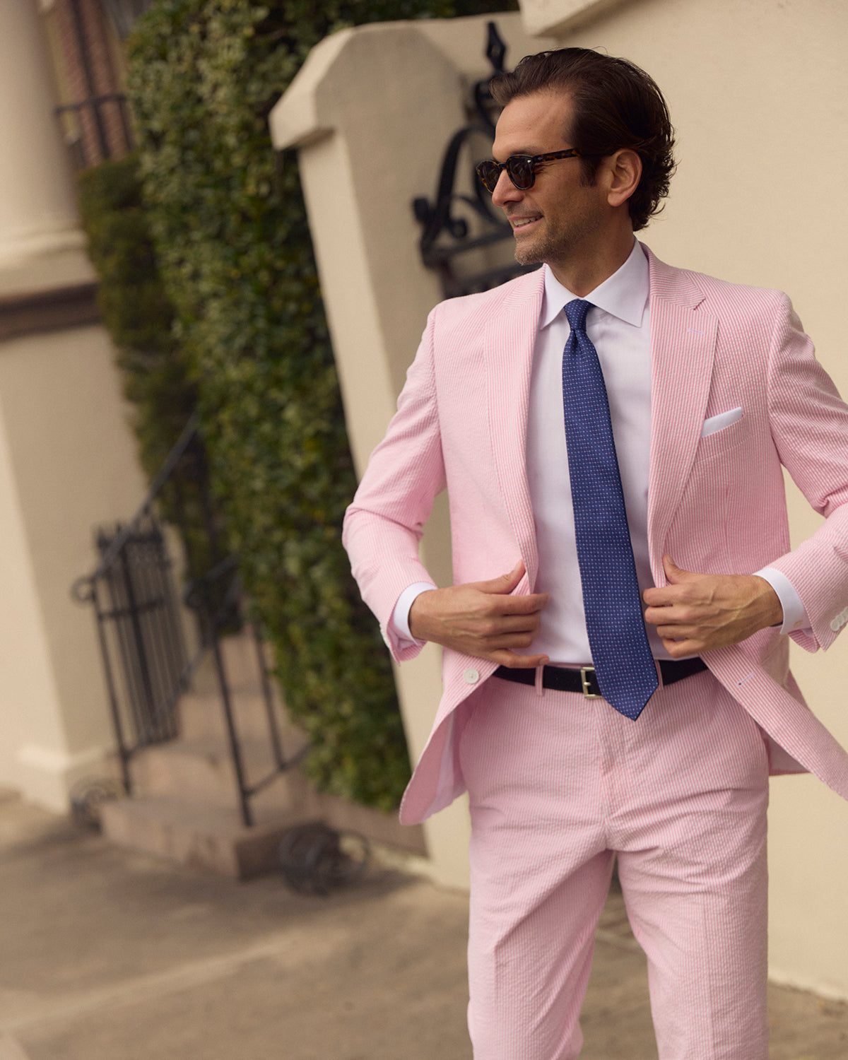 Pink Lemonade Seersucker Stretch Pant | Seersucker Suit Separates