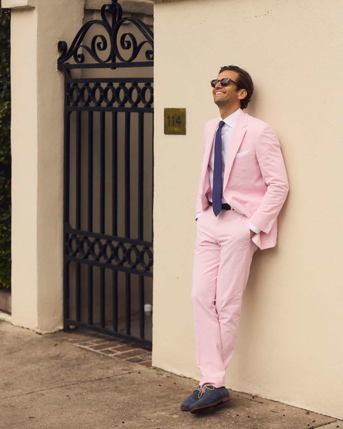 Pink Lemonade Seersucker Stretch Pant | Seersucker Suit Separates