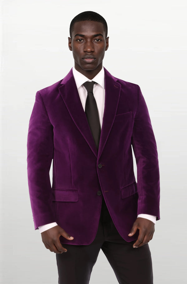 s2w8  ベルベットジャケット　USA製　パープル Purple_Velvet_Dinner_Jacket_co
