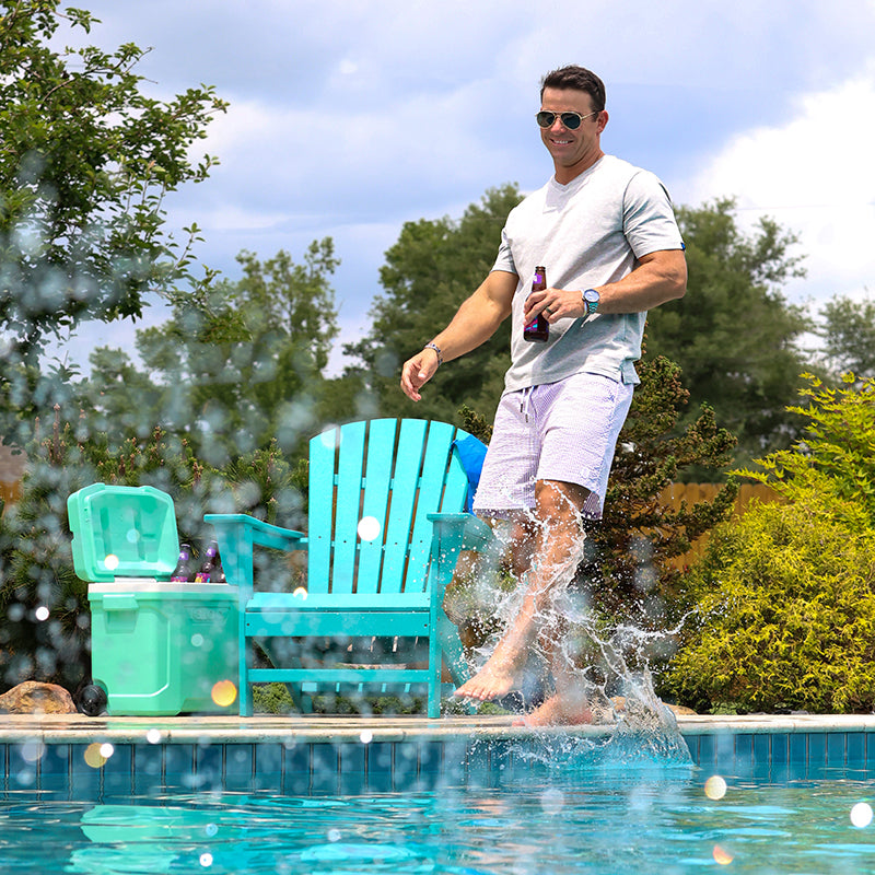 Sherwood Purple Seersucker Stretch Swimsuit