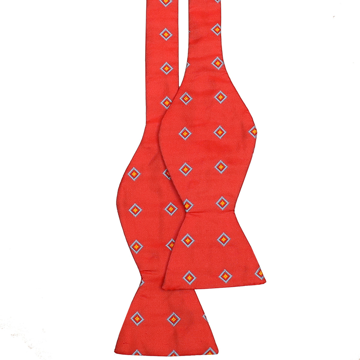 Red with Blue Diamonds Bowtie