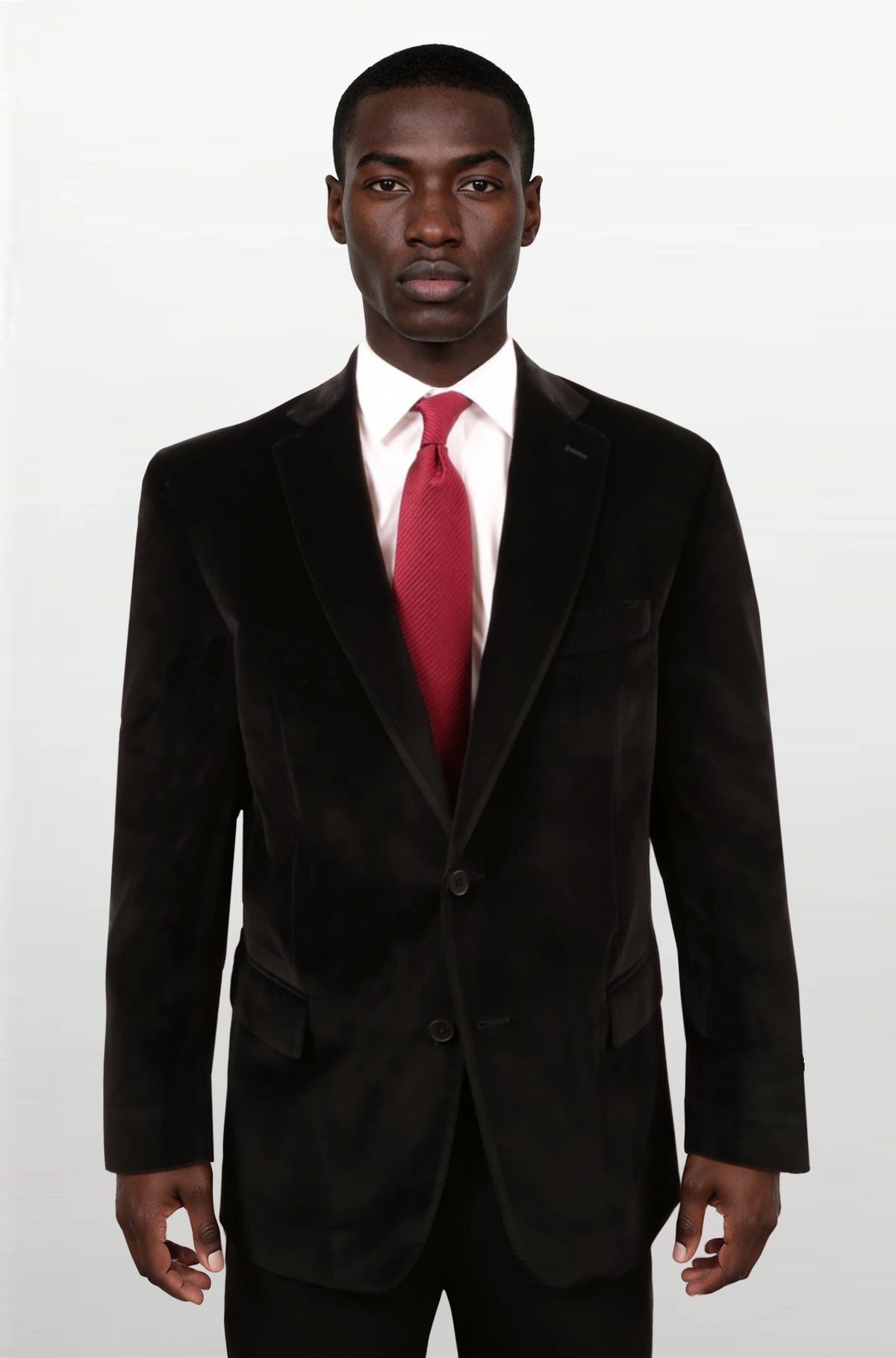 Audubon Solid Black Velvet Dinner Jacket