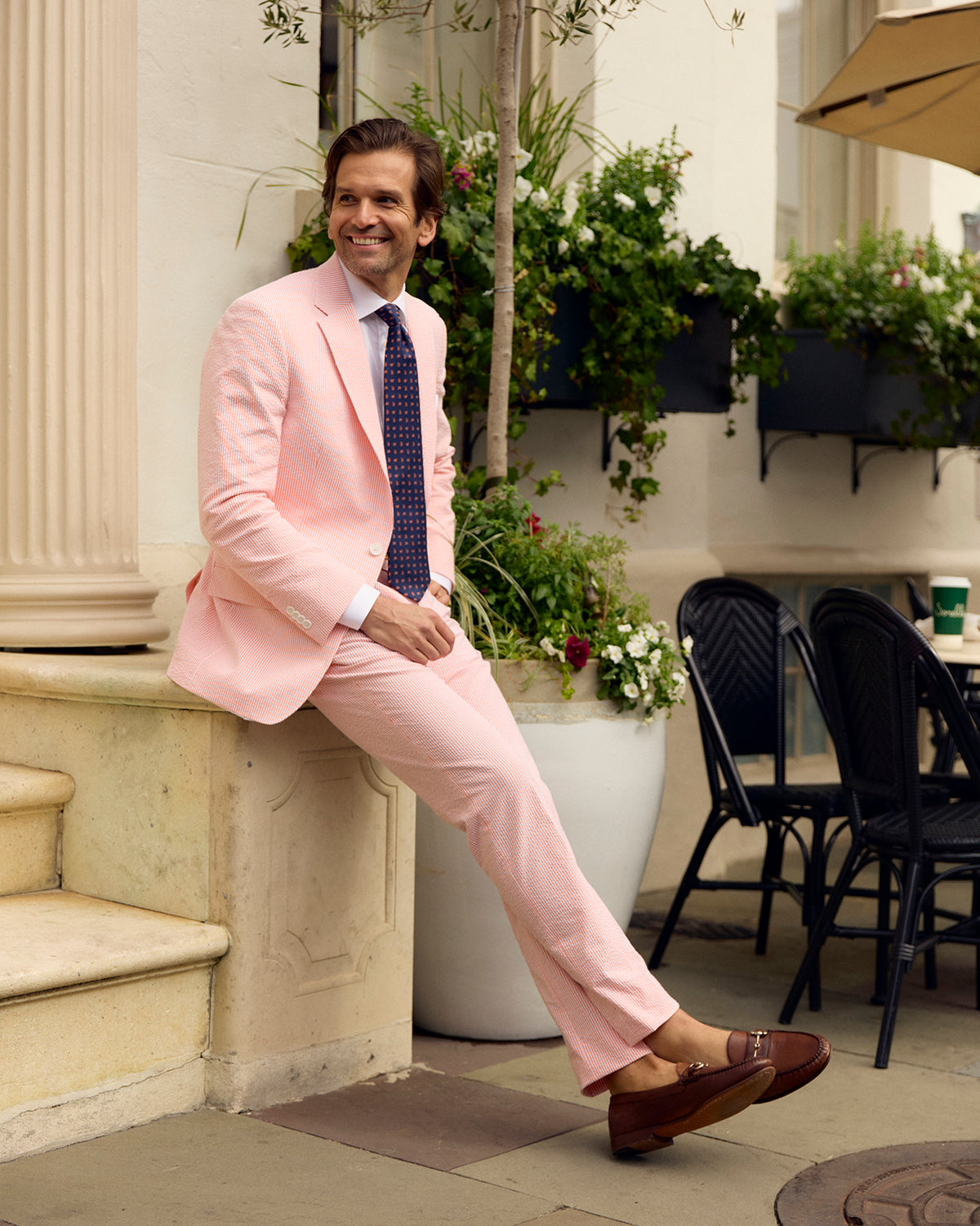 Satsuma Orange Seersucker Pant | Seersucker Suit Separates