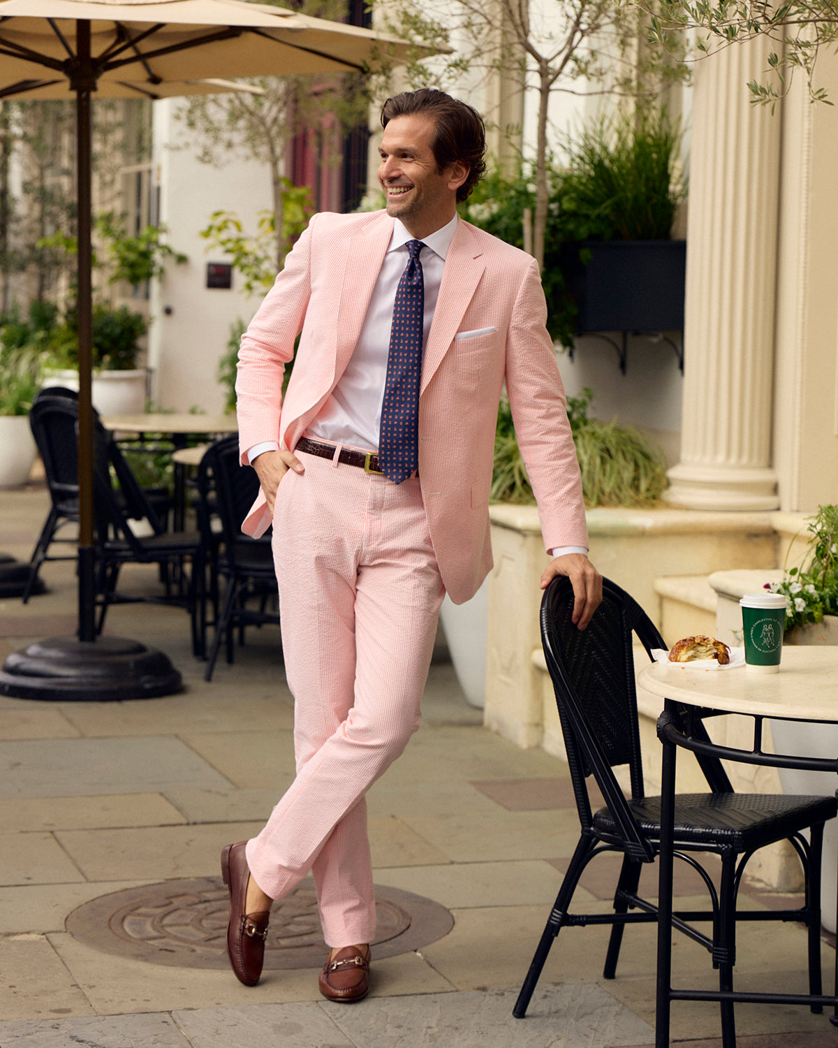 Satsuma Orange Seersucker Pant | Seersucker Suit Separates