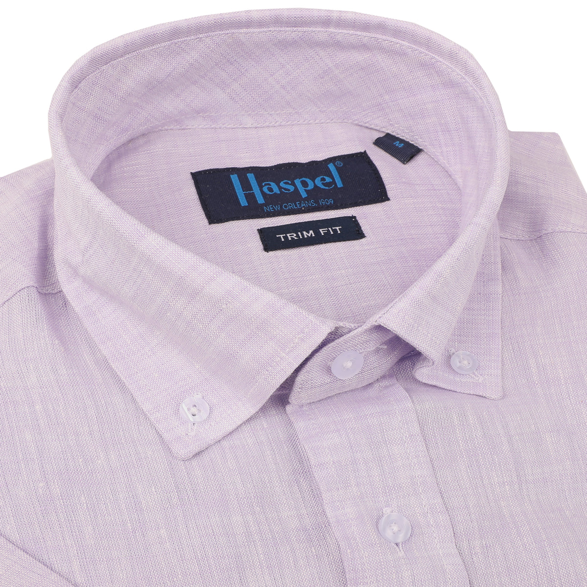 Sea Breeze Short Sleeve Lavender Linen Shirt