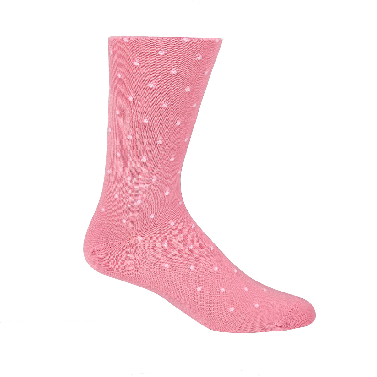 Pink With White Dot Socks