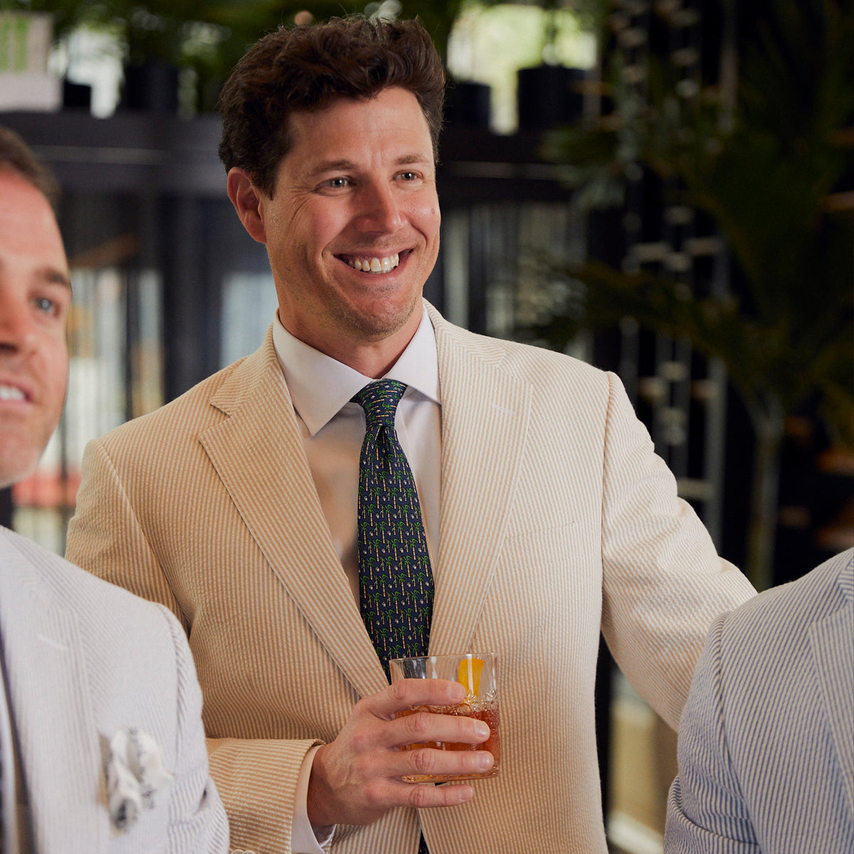 Crawfish, crab or lobster bisque? We don't care as long, as it's in that creamy, comforting creole base. Seersucker stretch, ultimate comfort, just add crawfish. Our pants are unfinished with a 37.5" inseam, enough length to cuff or not cuff, your call.   97% Cotton / 3% Lycra Haspel Exclusive Seersucker Stretch Fabric • Maximized Seersucker Pucker • Audubon Classic Fit • Flat Front • Unfinished Bottom (37.5") • Dry Clean • Made in U