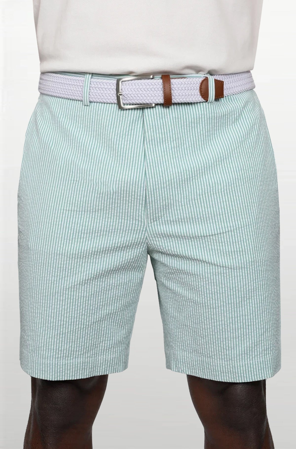 Ursuline Mint Julep Green Seersucker Short