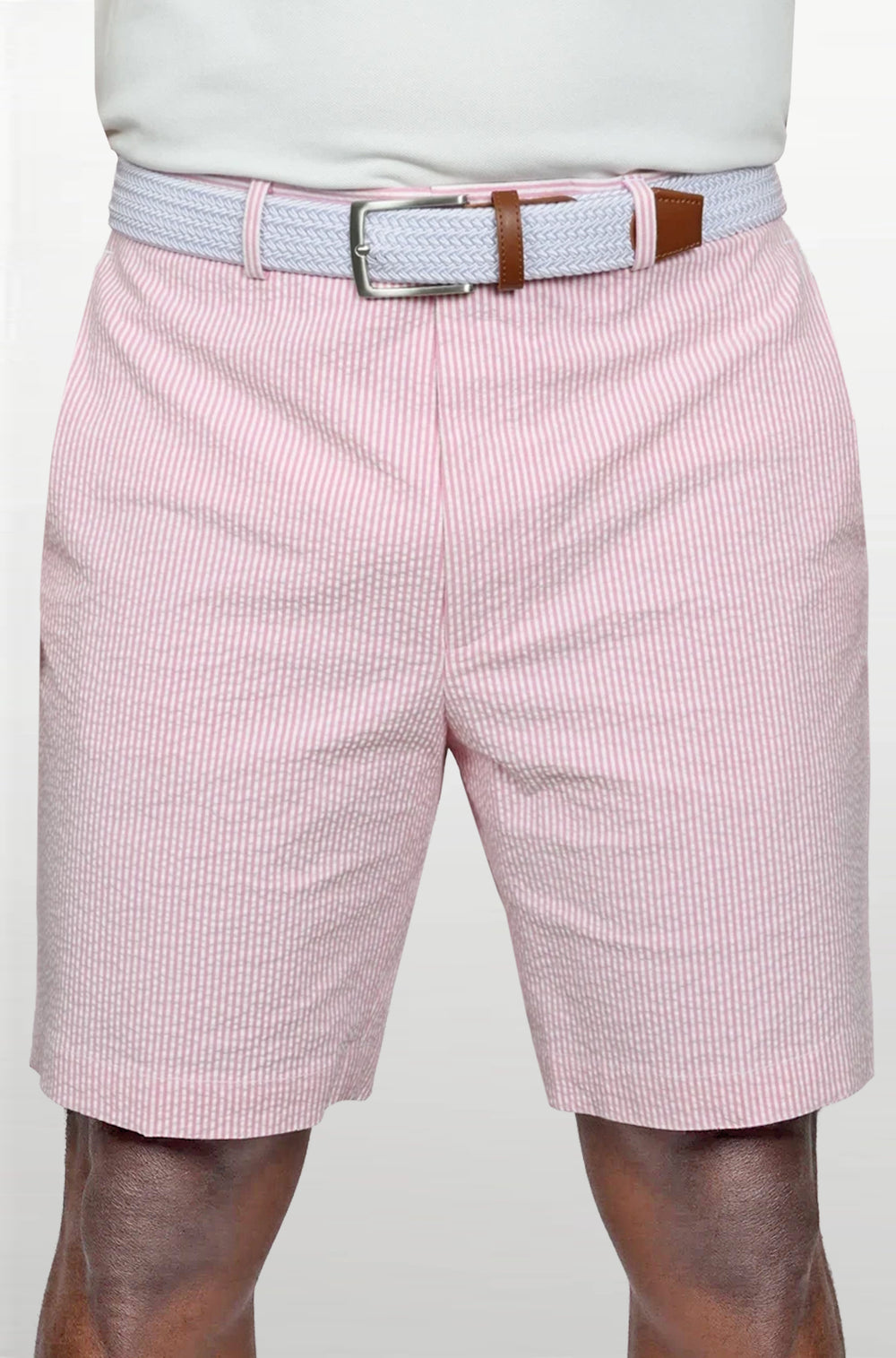 Ursuline Pink Lemonade Seersucker Short