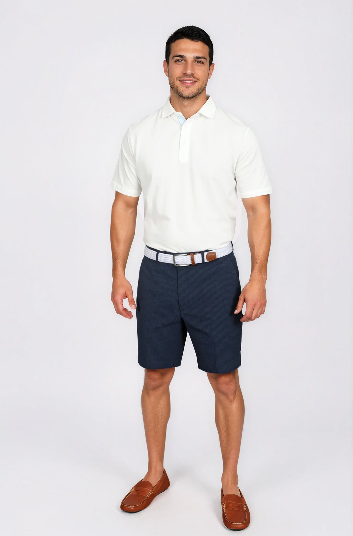 Ursuline Vieux Carre Navy / Black Seersucker Short