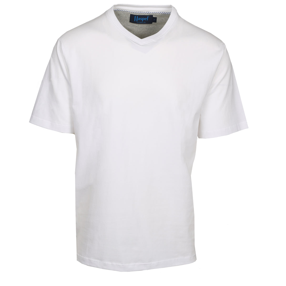 Luxe White V-Neck T-Shirt