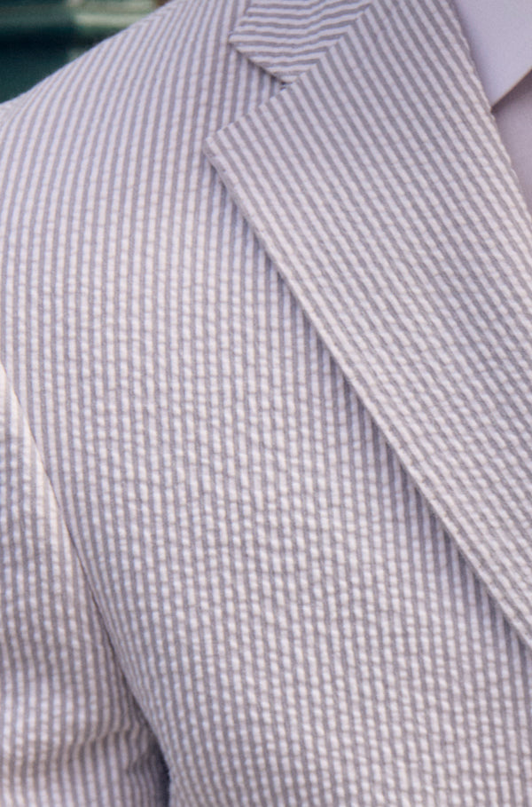 Men's Sport Coats | Granite Gray Seersucker Sport Coat | Seersucker Suit Separates | Haspel 38S / Toulouse Modern Men's Sport Coats | Granite Gray Seersucker Sport Coat | Seersucker Suit Separates | Haspel 38S / Toulouse Modern