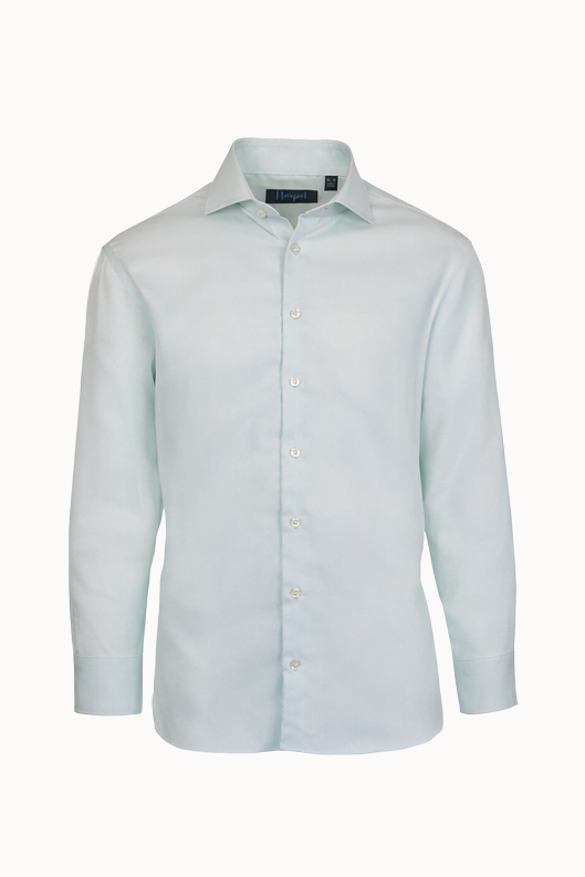 Prato Mint Textured Solid Dress Shirt