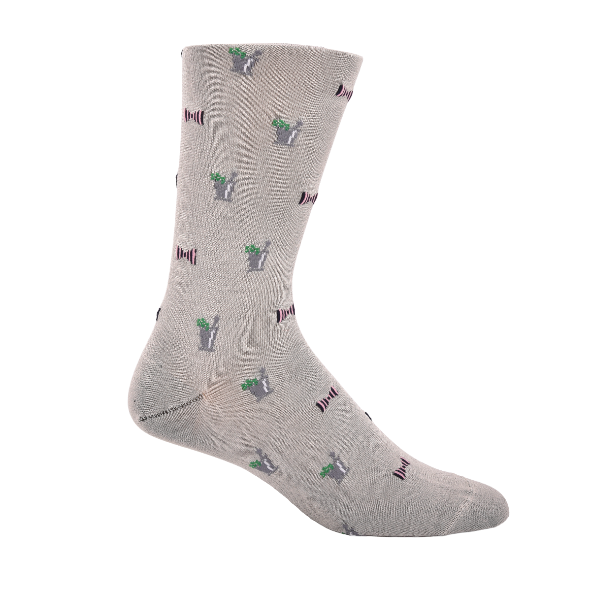 Melange Grey Mint Julep Socks