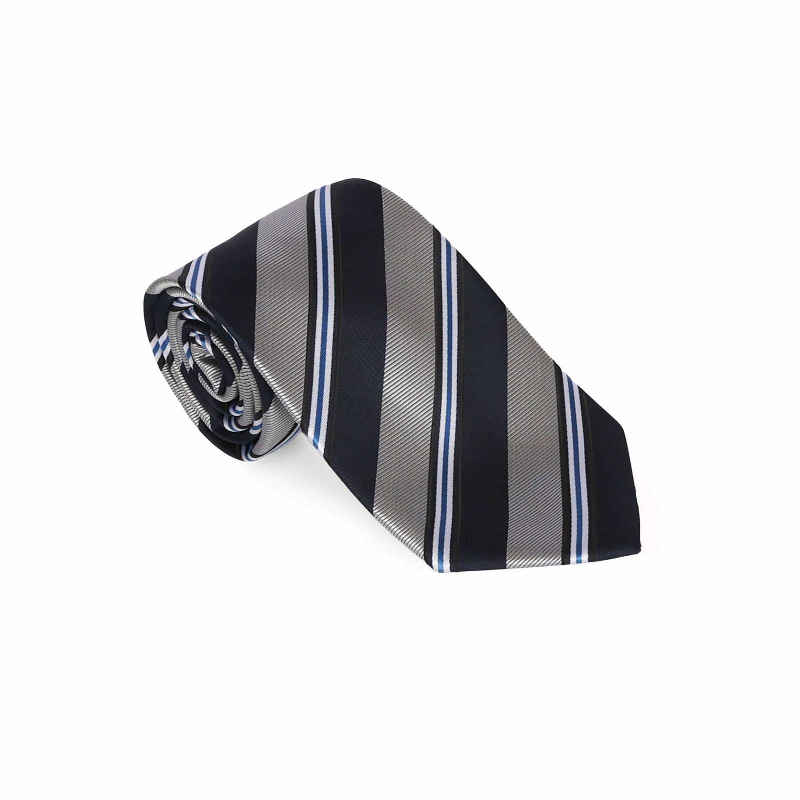 Navy & Grey Rep. Stripe Tie